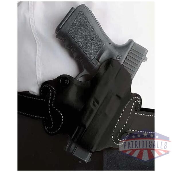 desantis mini slide holster - owb rh leather s/a hellcat blk