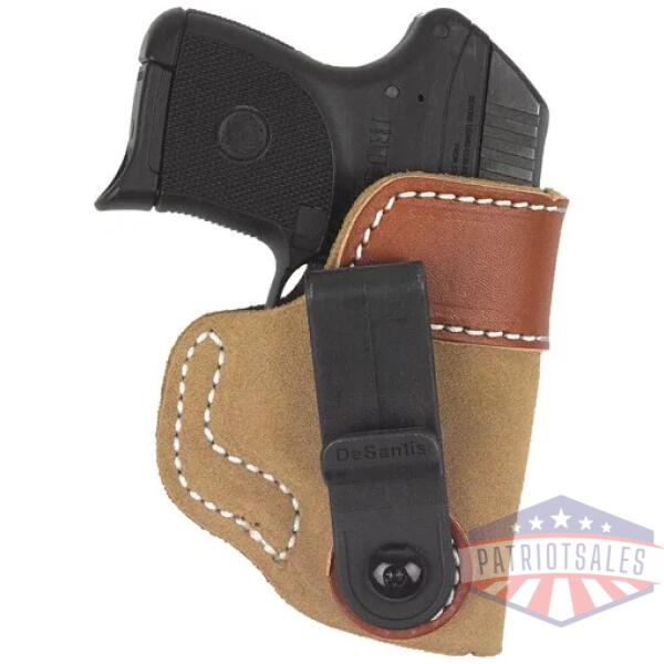 desantis soft tuck holster iwb - rh leather s&w j frm 2" naturl