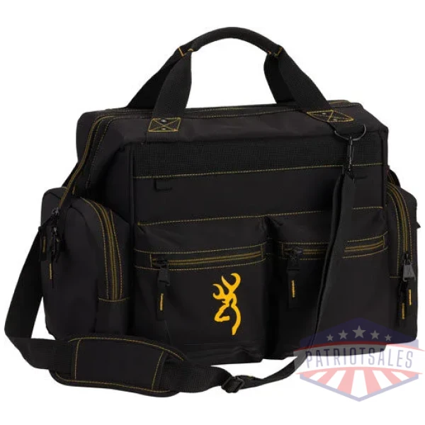 browning range bag w/carry - strap 18"wx12.5"hx11"d black