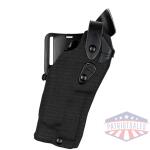model 6360rds als/sls mid-ride, level iii retention duty holster for smith & wesson m&p 9 w/ light