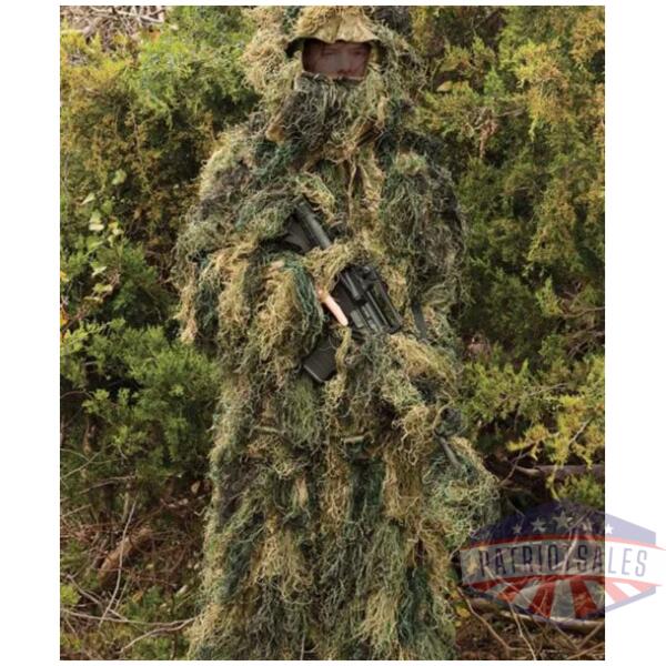 red rock ghillie suit woodland - 5 piece adult xl/xxl