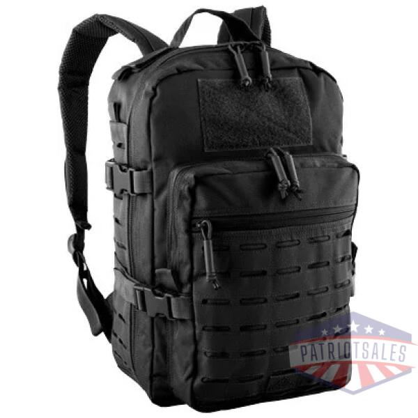 red rock transporter day pack - w/laser-cut molle webb black