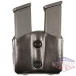 desantis double mag pouch owb - leather single stack 9/40 blk