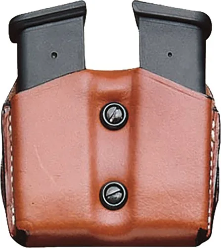 Desantis Double Mag Pouch Owb - Lthr Fits Glock 17/19/23/22 Tn Desantis double mag pouch owb - lthr fits glock 17/19/23/22 tn