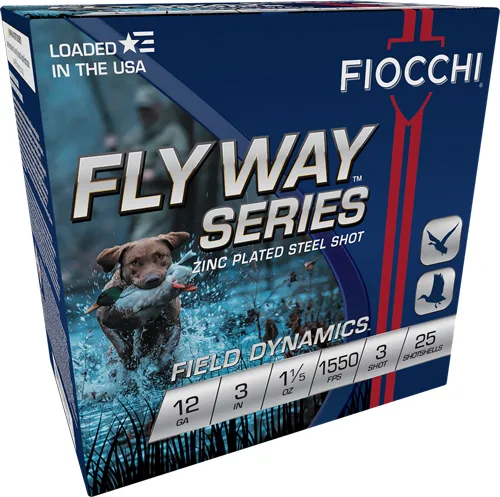 Fiocchi Flyway 12Ga 3&Amp;Quot; 1-1/5Oz - #3 1550Fps 25Rd 10Bx/Cs Fiocchi flyway 12ga 3" 1-1/5oz - #3 1550fps 25rd 10bx/cs