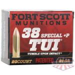 fort scott 38+p tui 81gr - solid copper 20rd 25bx/cs