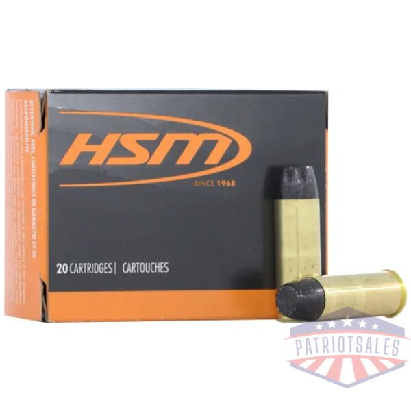 hsm subsonic 45 lc 400gr - hard cast lead fn 20rd 20bx/cs