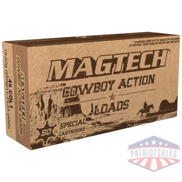 magtech cowboy 45 lc 250gr - lead-fp 50rd 20bx/cs
