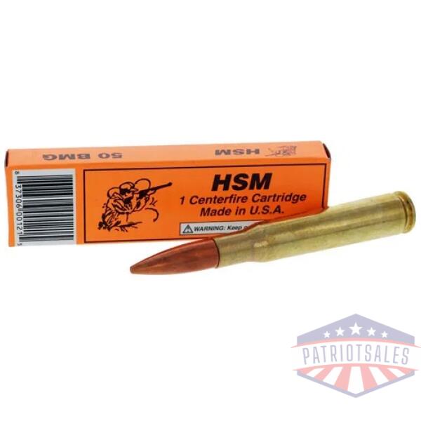 hsm 50 bmg hornady a-max - dummy round 1rd