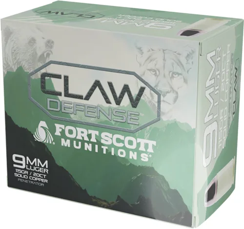 Fort Scott 9Mm Luger 115Gr - Claw Defense Fn 20Rd 25Bx/Cs Fort scott 9mm luger 115gr - claw defense fn 20rd 25bx/cs