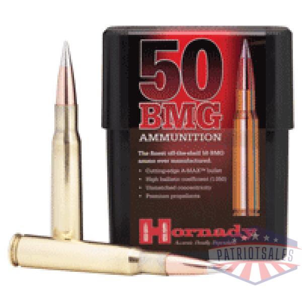 hornady 50 bmg 750gr a-max - match 10rd 10bx/cs