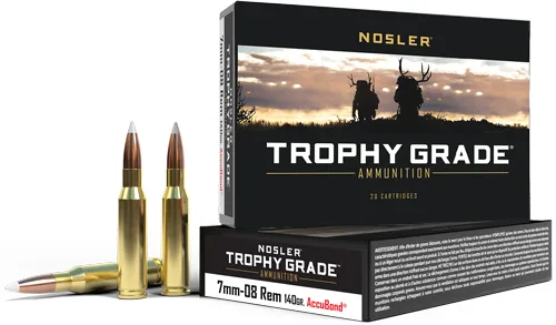 Nosler Trophy 7Mm-08 Rem 140Gr - Accubond Tip 20Rd 10Bx/Cs Nosler trophy 7mm-08 rem 140gr - accubond tip 20rd 10bx/cs
