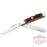 ts 2.0 double lock trapper jigged brown bone