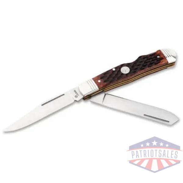 ts 2.0 double lock trapper jigged brown bone