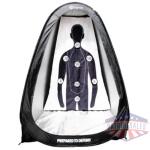 byrna full-size target tent - pop open design 66"x42"x42"