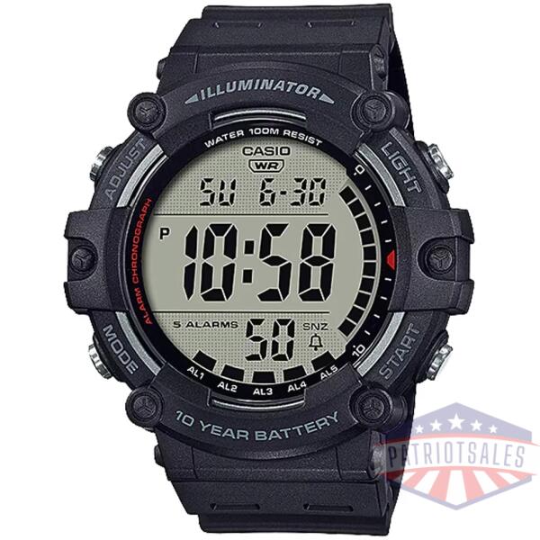 classic digital watch w/ 10-year battery