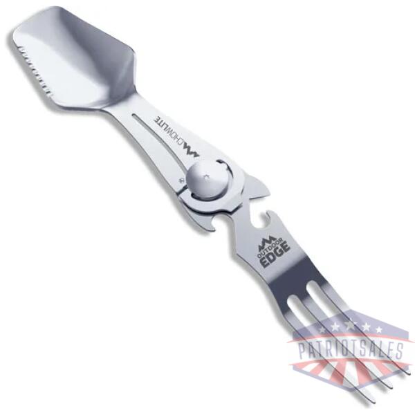 outdoor edge chowlite w/ full - size spoon/fork & 3 tools