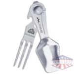 outdoor edge chowlite w/ full - size spoon/fork & 3 tools
