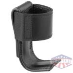 plain leather steel based radio holder