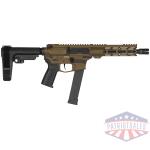 cmmg pistol banshee mk10 10mm - 8" 15rd w/ rip brace bronze