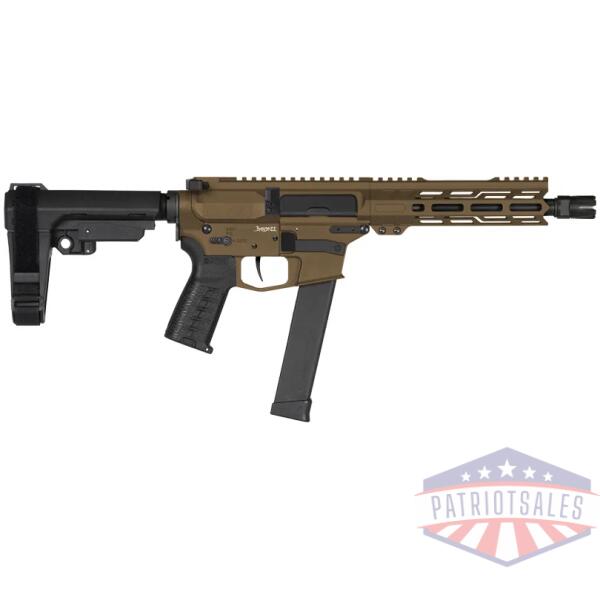 cmmg pistol banshee mk10 10mm - 8" 15rd w/ rip brace bronze