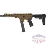 cmmg pistol banshee mk10 10mm - 8" 15rd w/ rip brace bronze