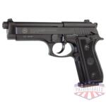 taurus 92 9mm 5" fs 17-shot - blued checkered rubber
