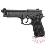 taurus 92 9mm 5" fs 17-shot - blued checkered rubber
