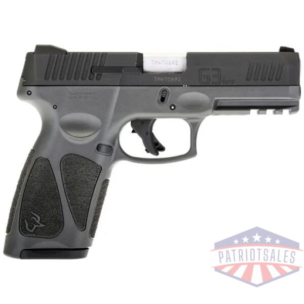 taurus g3 9mm 17-shot 3-dot - adj. grey/black polymer