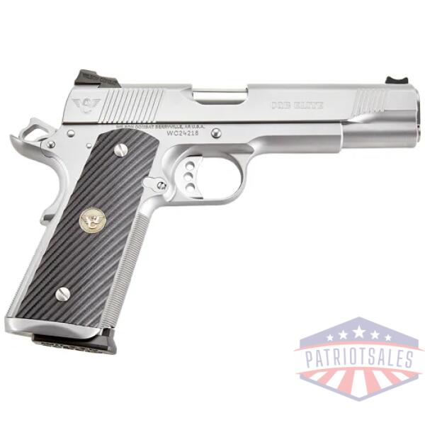 wilson cqbe-fs-45-ss 45acp 5" - fs 8-shot stainless blast bead