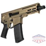 cmmg pistol dissent mk4 300aac - 6.5" 30rd coyote tan