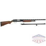 mossberg 500 combo 20ga 3" - 26"vr 24"rifled blued hardwood