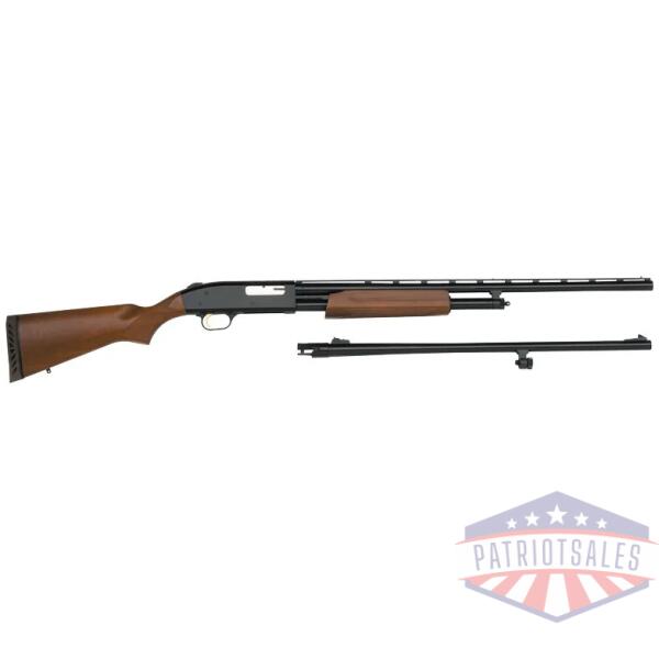 mossberg 500 combo 20ga 3" - 26"vr 24"rifled blued hardwood