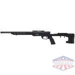 savage b22 precision 22wmr 18" - hb mdt chassis w/rail black