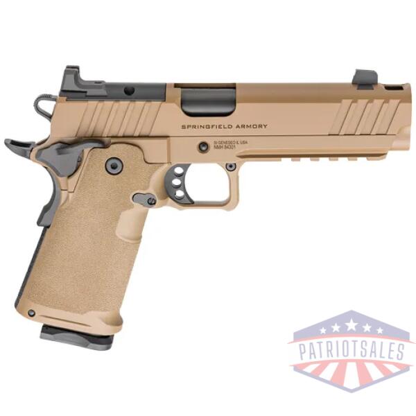 springfield 1911 ds prodigy - comp 9mm 5" coyote brn 17/20rd