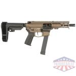 cmmg pistol banshee mkgs 9mm - 5" ejector rip brace bronze