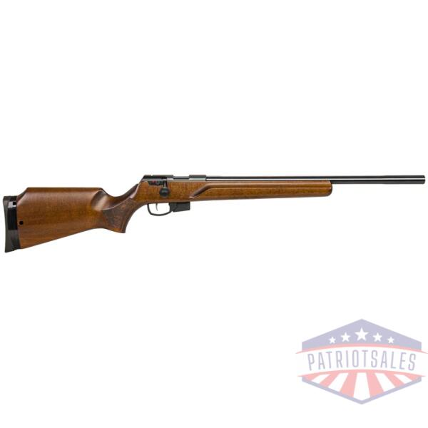 anschutz 1761 hb mpr 22lr - 21.4" blued/hardwood 2-stg