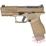 springfield echelon 9mm 4" - compact 15/18rd fde w/u-notch