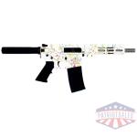 glfa ar15 pistol 223 wylde - 7.5" s/s bbl splatter white