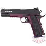 glfa 1911 pistol 45acp 5" fs - black slide black cherry frame