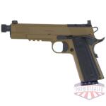 springfield 1911 operator aos - 45 acp 5" 8rd coyote threaded