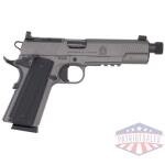 springfield 1911 operator aos - 45 acp 5" 8rd gray threaded