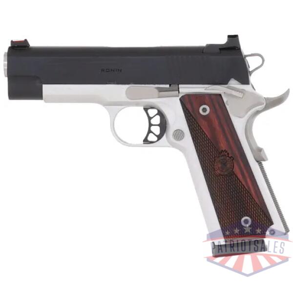 springfield 1911 ronin 9mm 4" - 10rd ss/blued wood grips
