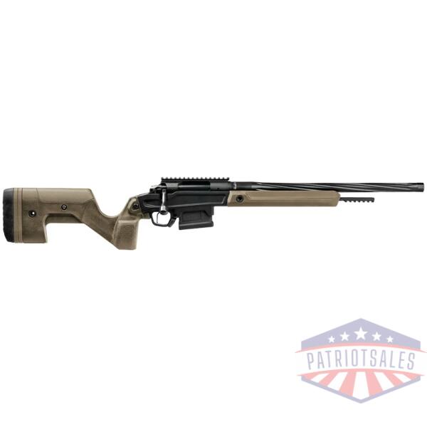 stag pursuit rifle 308win 18" - fluted bolt action tan
