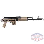 arsenal sam7sf-56fdem 7.62x39 - rifle 1-10rd mag fde