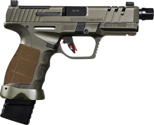 Sar Sar9 Compact Socom Comp 9M - 4.7&Amp;Quot; Bbl 15/21 Rd Mag Sf Green Sar sar9 compact socom comp 9m - 4. 7" bbl 15/21 rd mag sf green