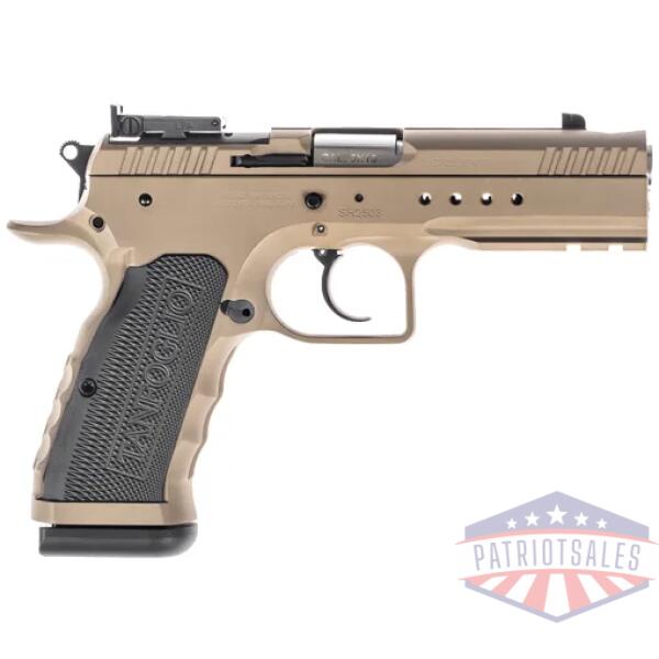 tanfoglio hexagon tactical 9mm - 4.45" 17rnd steel/alum grips