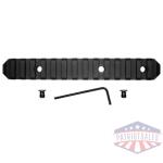 grovtec rail section keymod - 6" 15 slot aluminum black