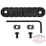 grovtec rail section m-lok - 3.8" 9 slot aluminum black