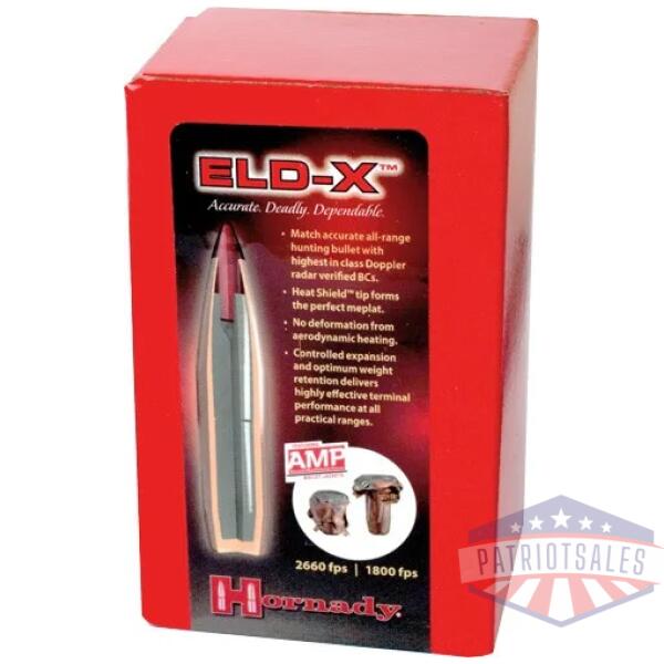 hornady bullets 7mm .284 - 175gr. eld-x 100ct 15bx/cs